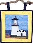 Cape Meares Lighthouse paper pieced quilt pattern from Sentries of Light - Select image to enlarge