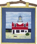 Point Pinos Lighthouse paper pieced quilt pattern from Sentries of Light - Select image to enlarge