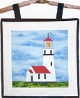 Cape Blanco Lighthouse applique quilt pattern from Sentries of Light - Select image to enlarge