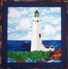 Yaquina Head Lighthouse applique quilt pattern from Sentries of Light - Select image to enlarge